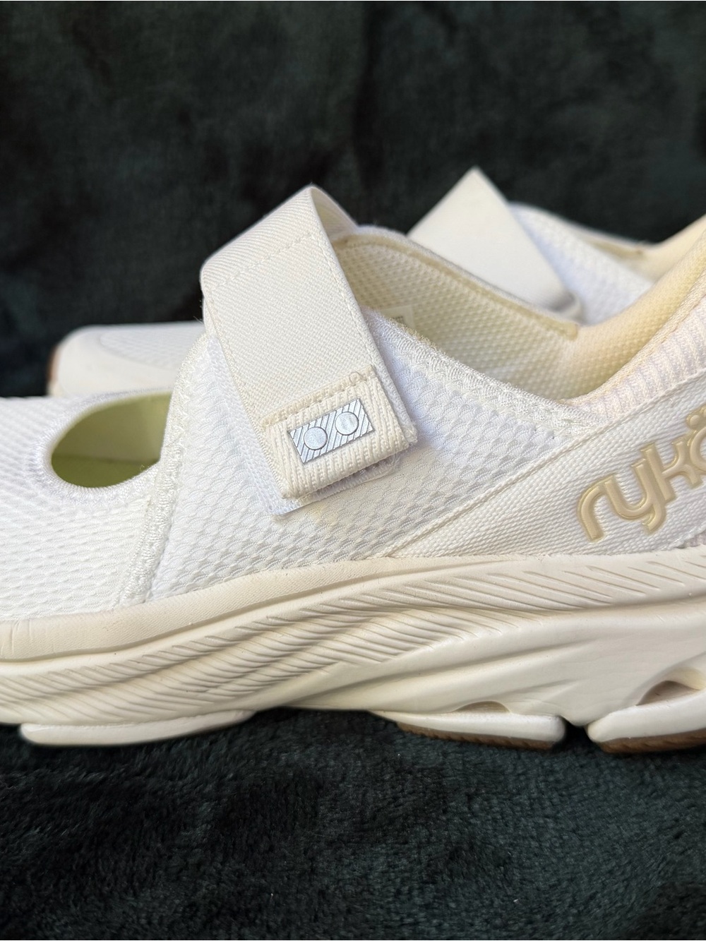 Ryka Cream White Mary Jane Athletic Shoe